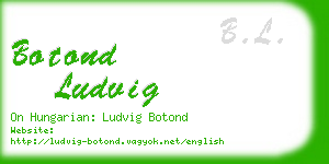 botond ludvig business card